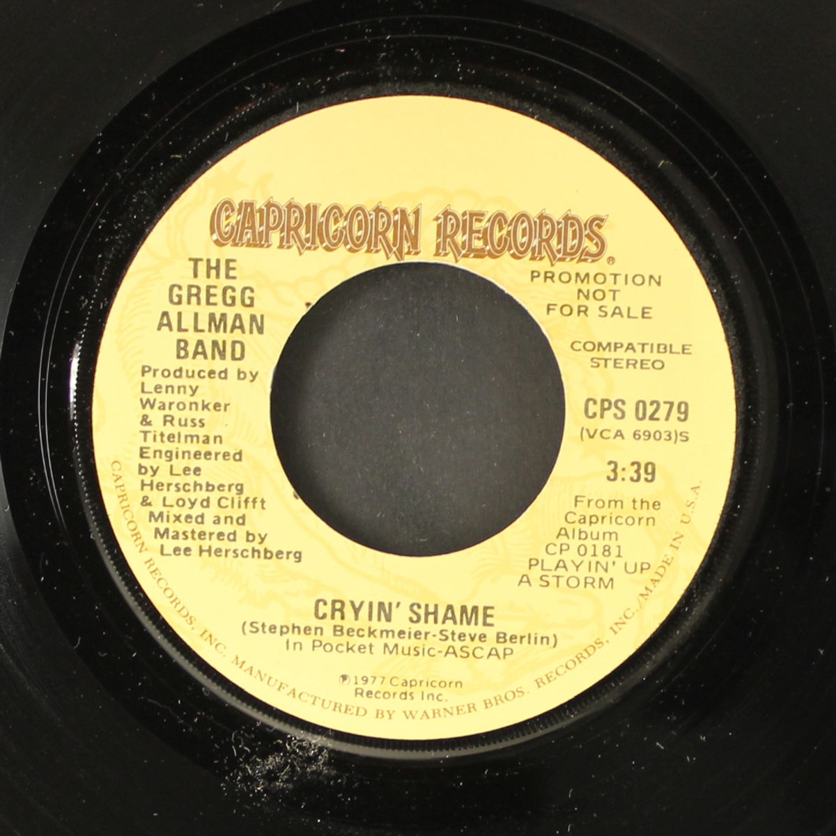 cryin' shame / one more try by GREGG ALLMAN BAND