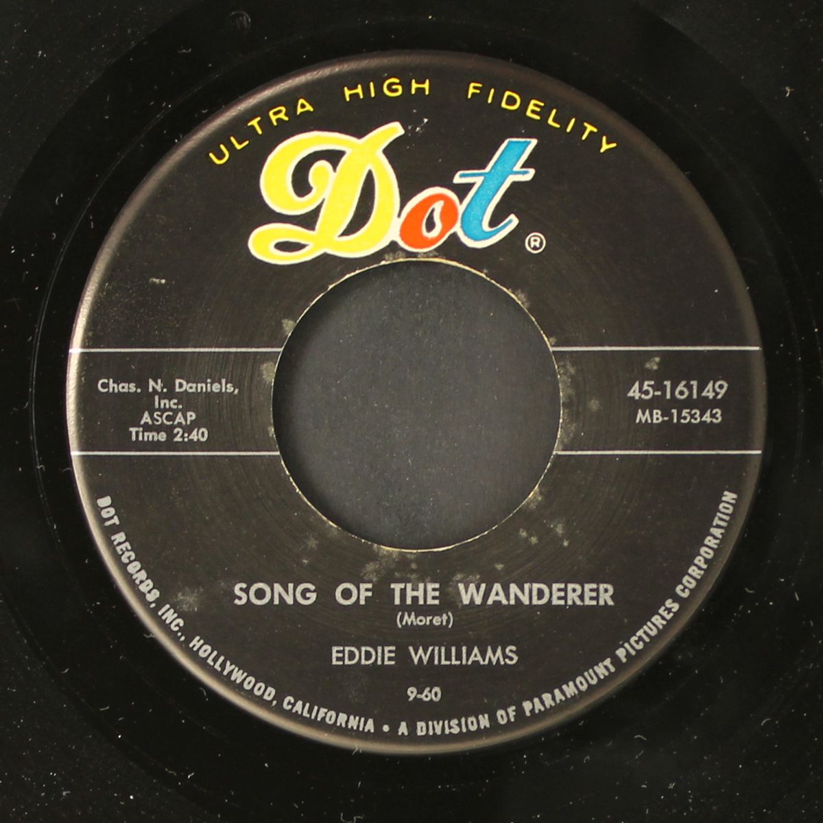 peace of mind / song of the wonderer by EDDIE WILLIAMS