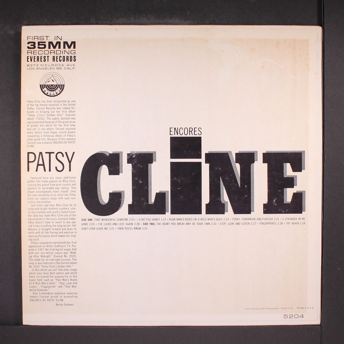 encores by PATSY CLINE
