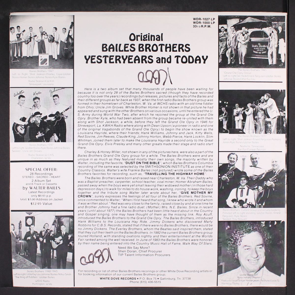 yesteryears and today by BAILES BROTHERS
