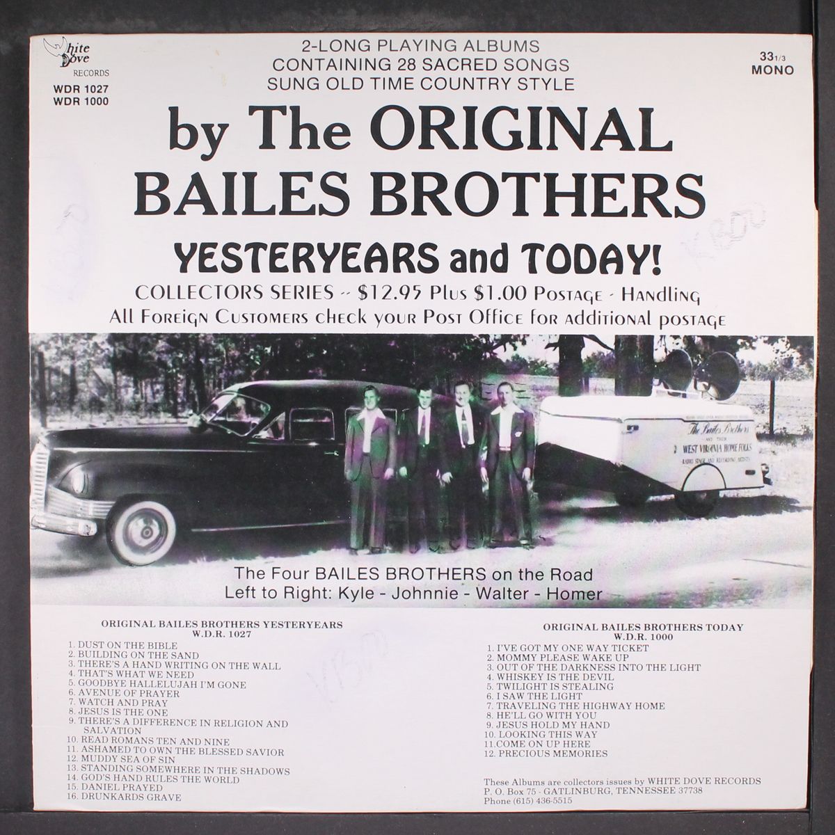 yesteryears and today by BAILES BROTHERS