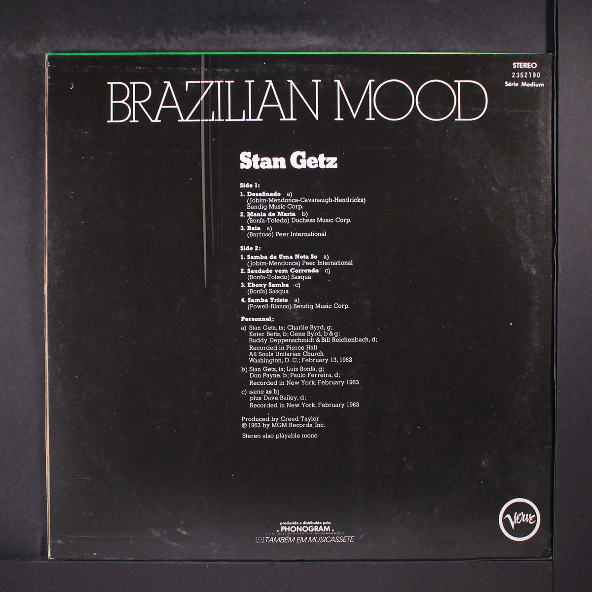 brazilian mood by STAN GETZ