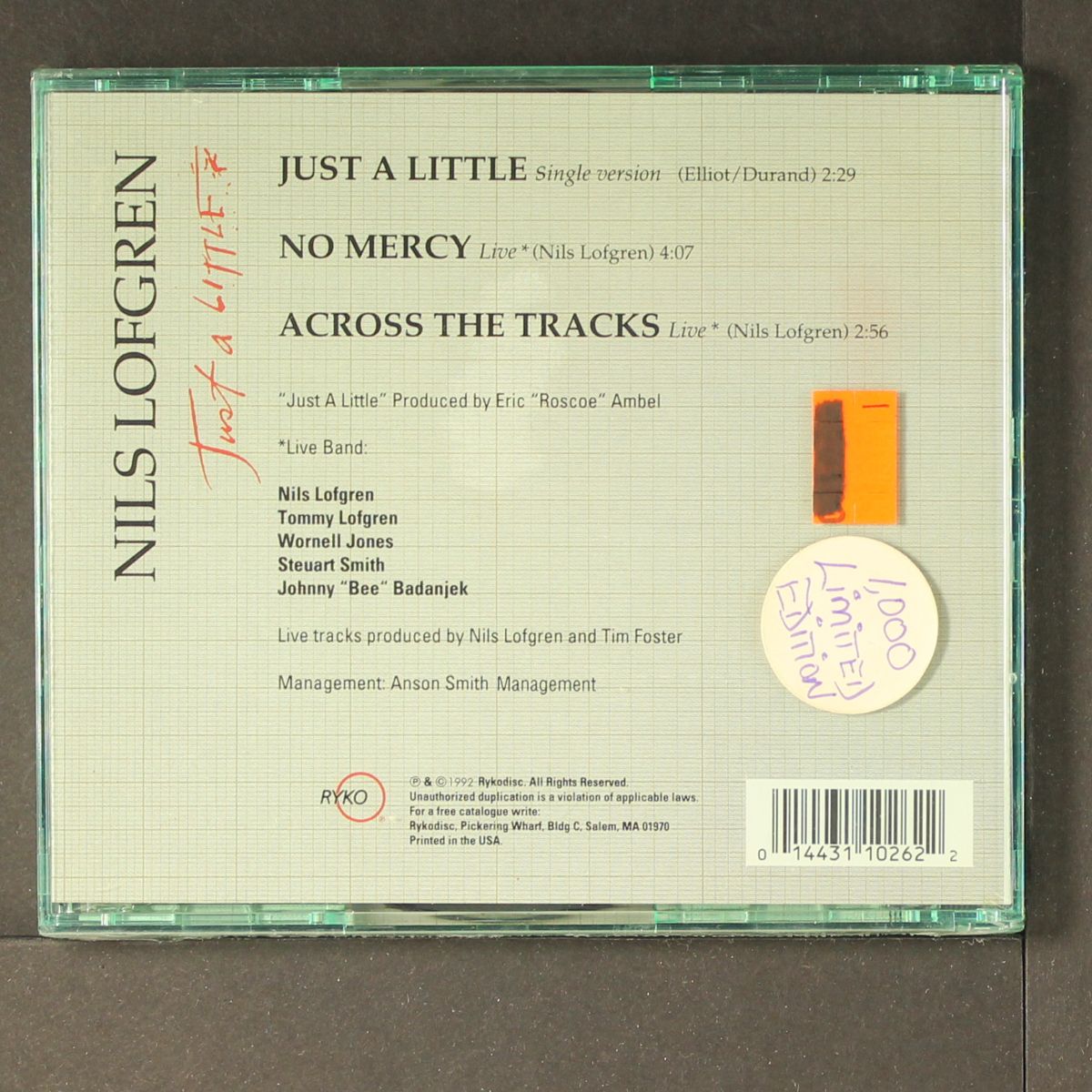 just a little by NILS LOFGREN