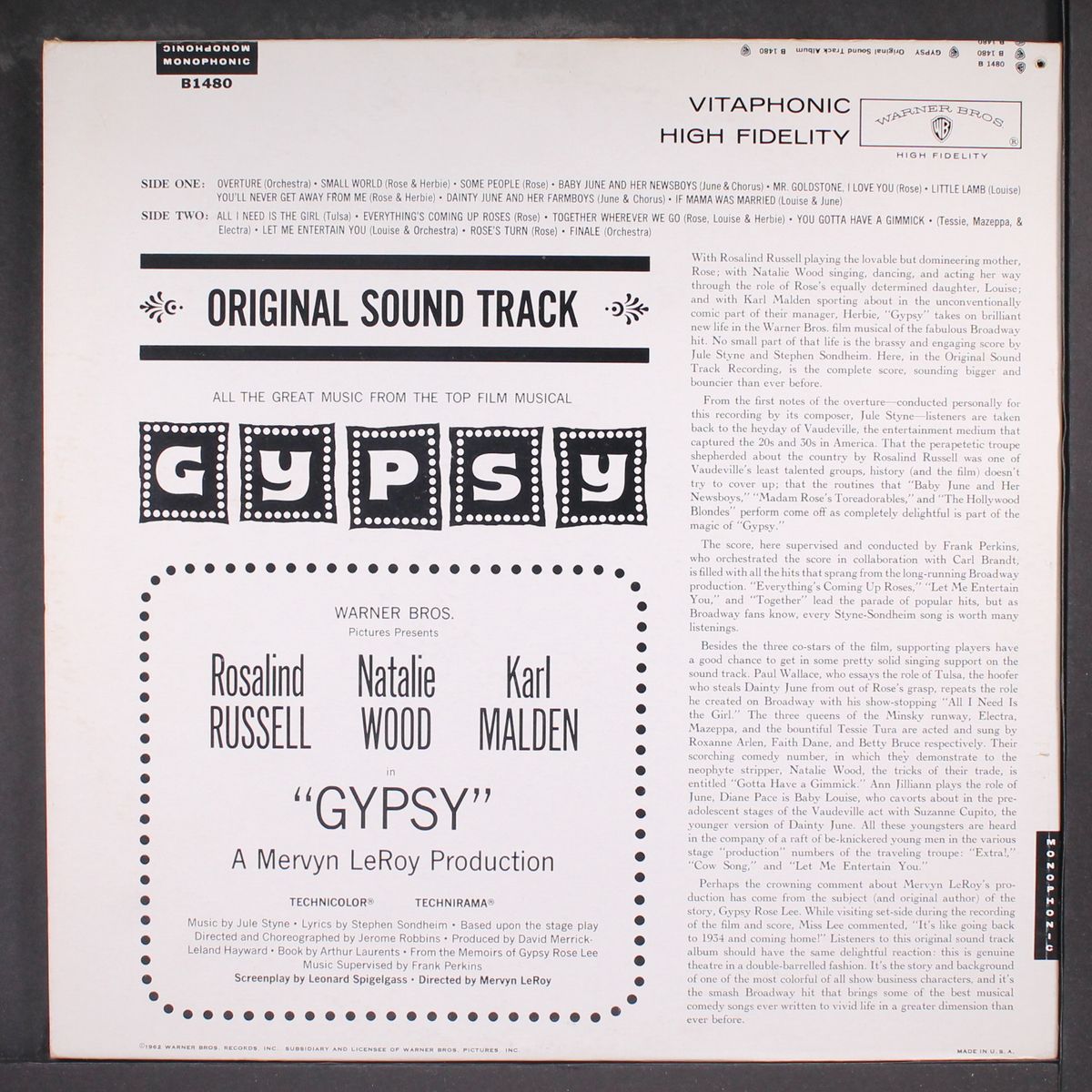 gypsy (styne) by SOUNDTRACK