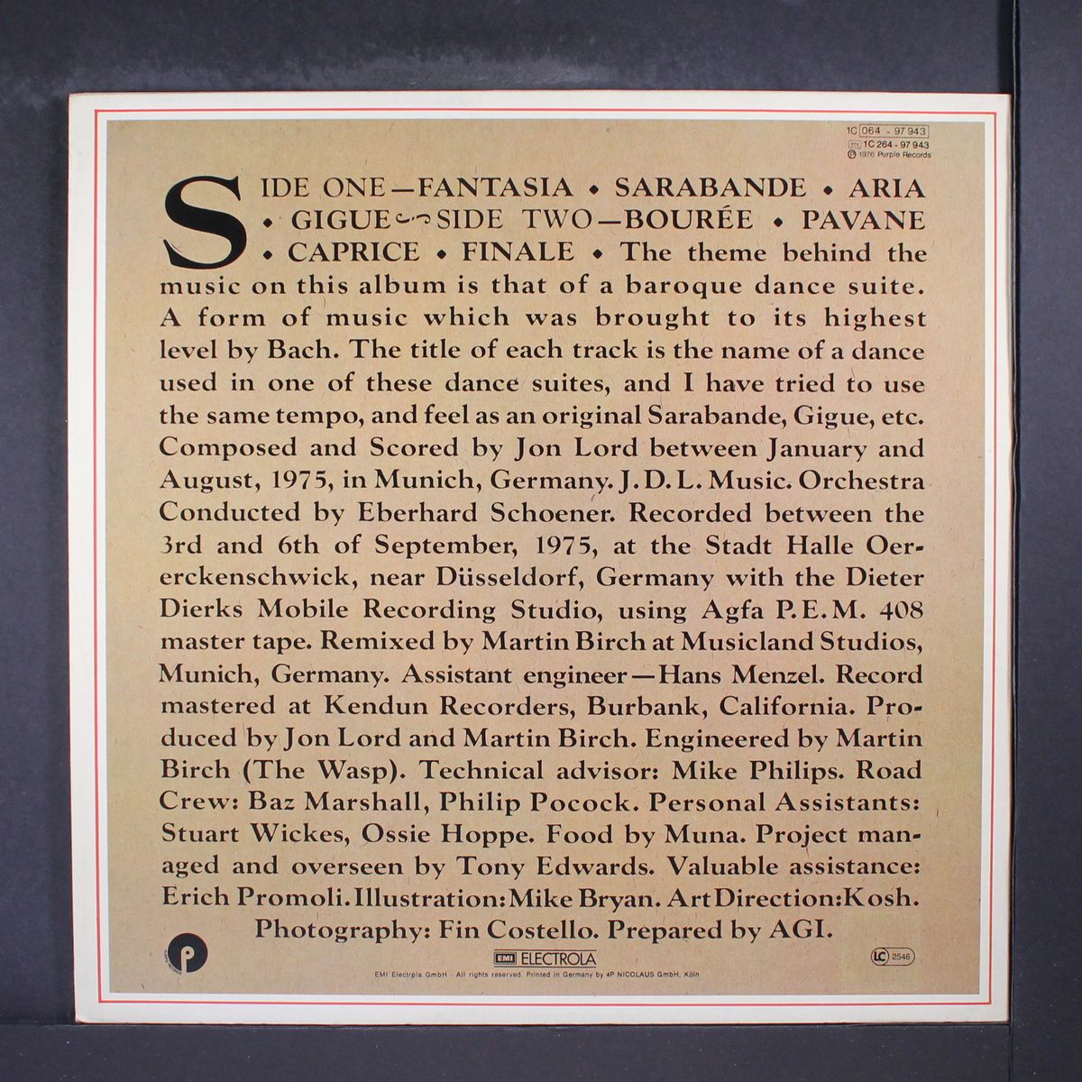 sarabande by JON LORD