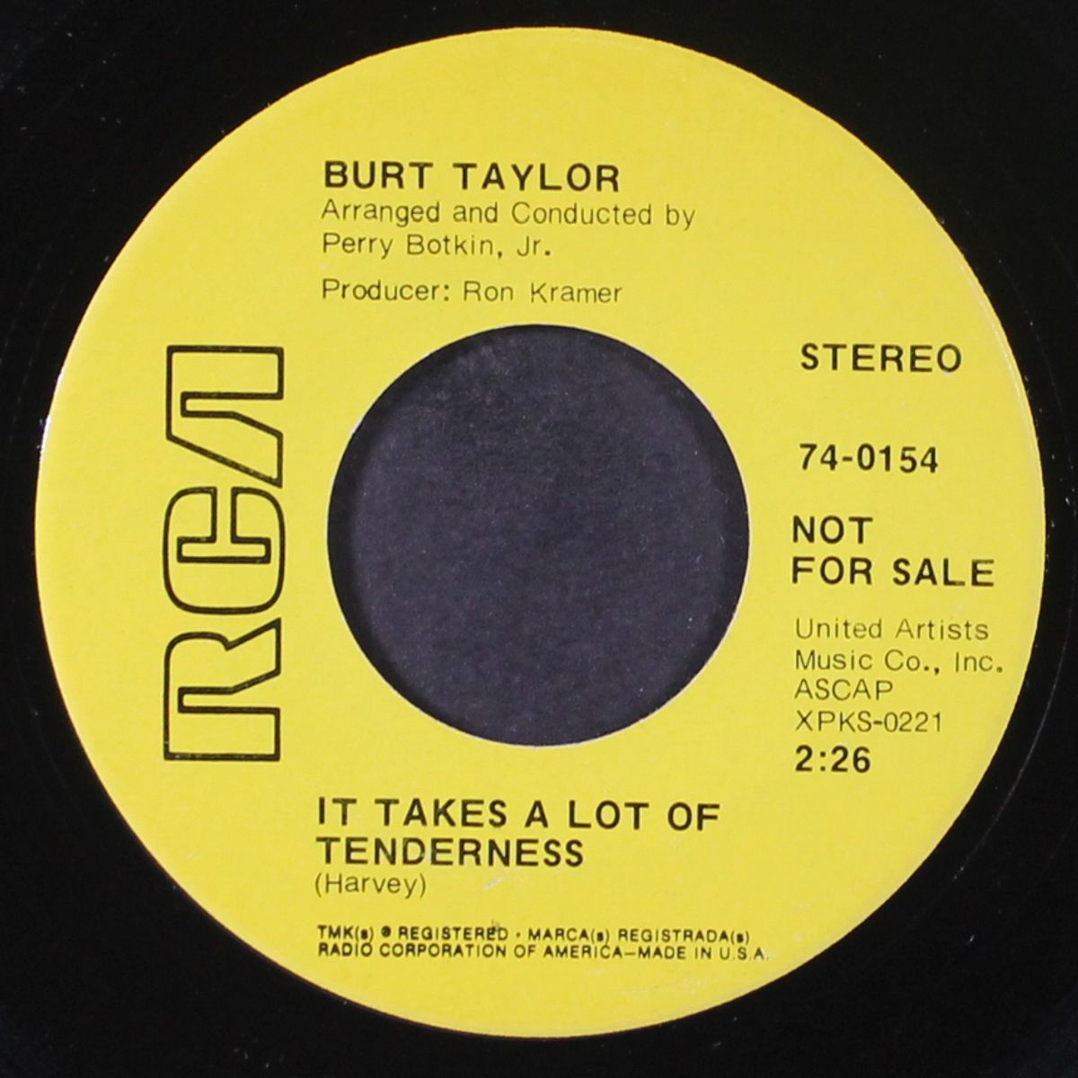 this is my life / it takes a lot of tenderness by BURT TAYLOR