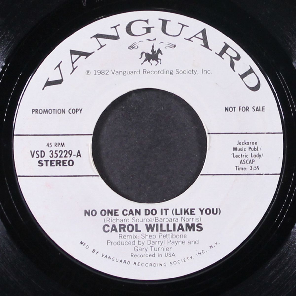no one can do it (like you) / same by CAROL WILLIAMS
