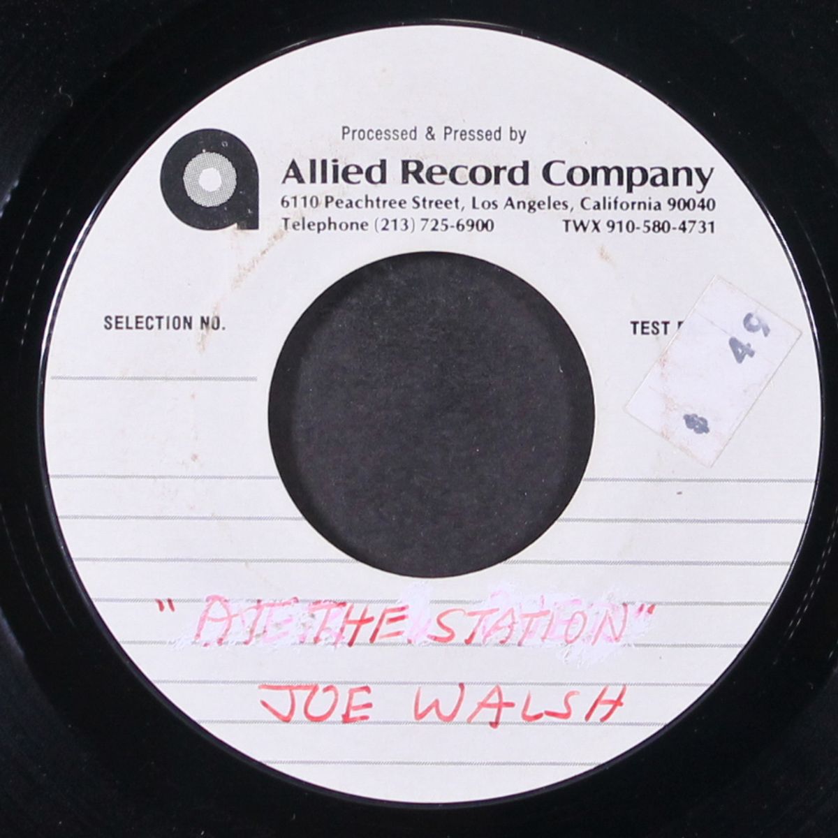 at the station by JOE WALSH
