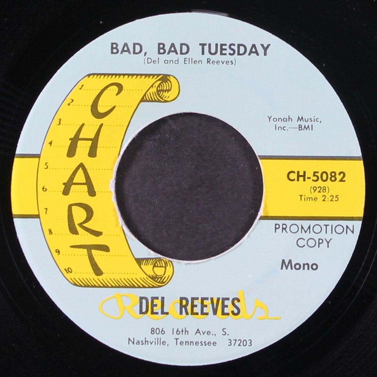 bad bad tuesday / the stand in by DEL REEVES