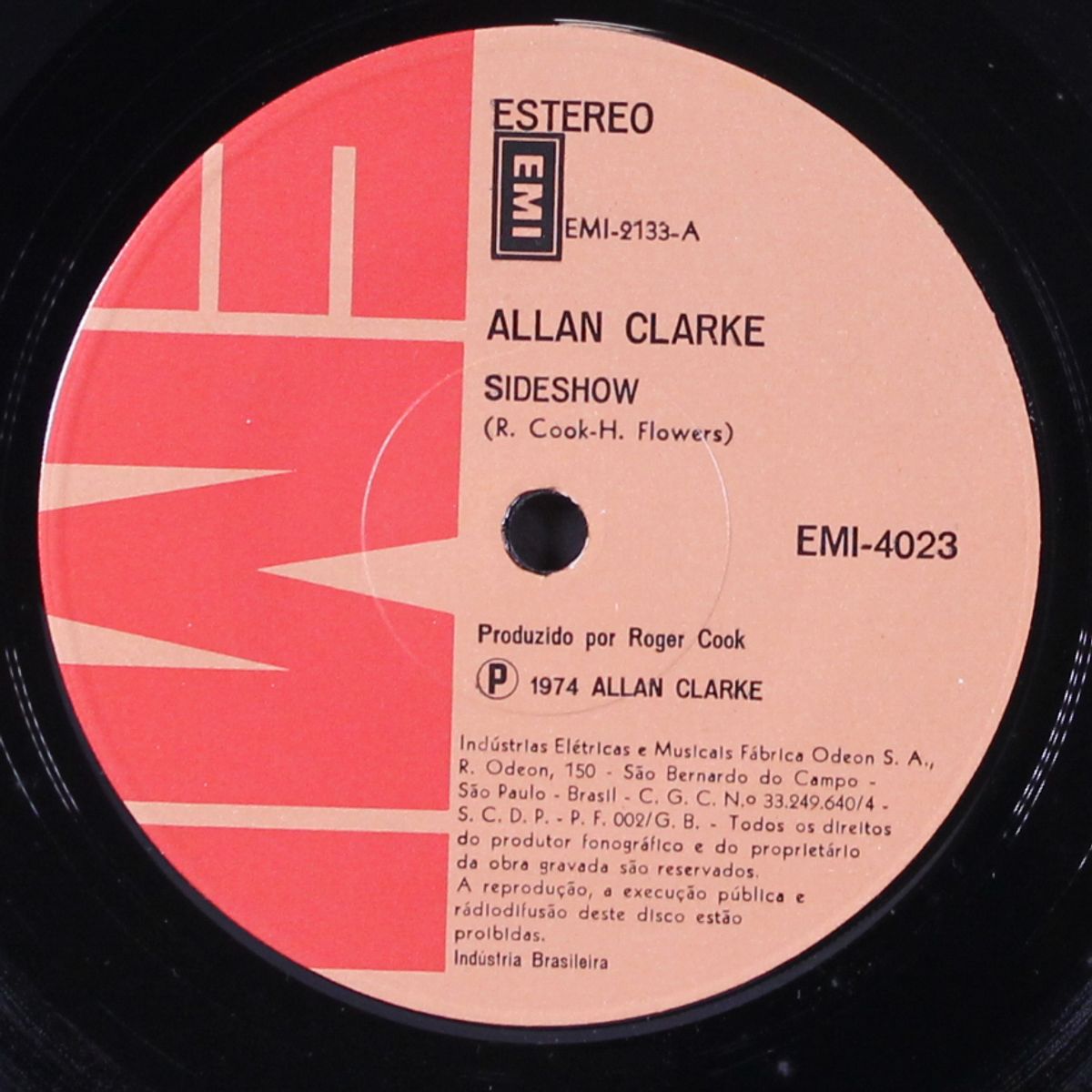 sideshow / don't let me down again by ALLAN CLARKE