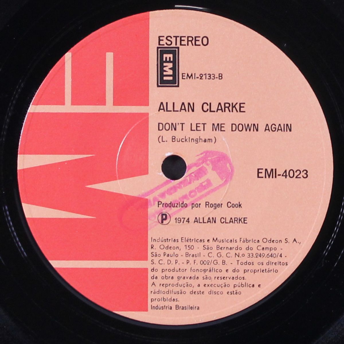 sideshow / don't let me down again by ALLAN CLARKE