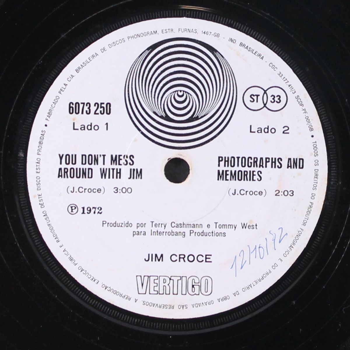 you don't mess around with jim / photographs and memories by JIM CROCE