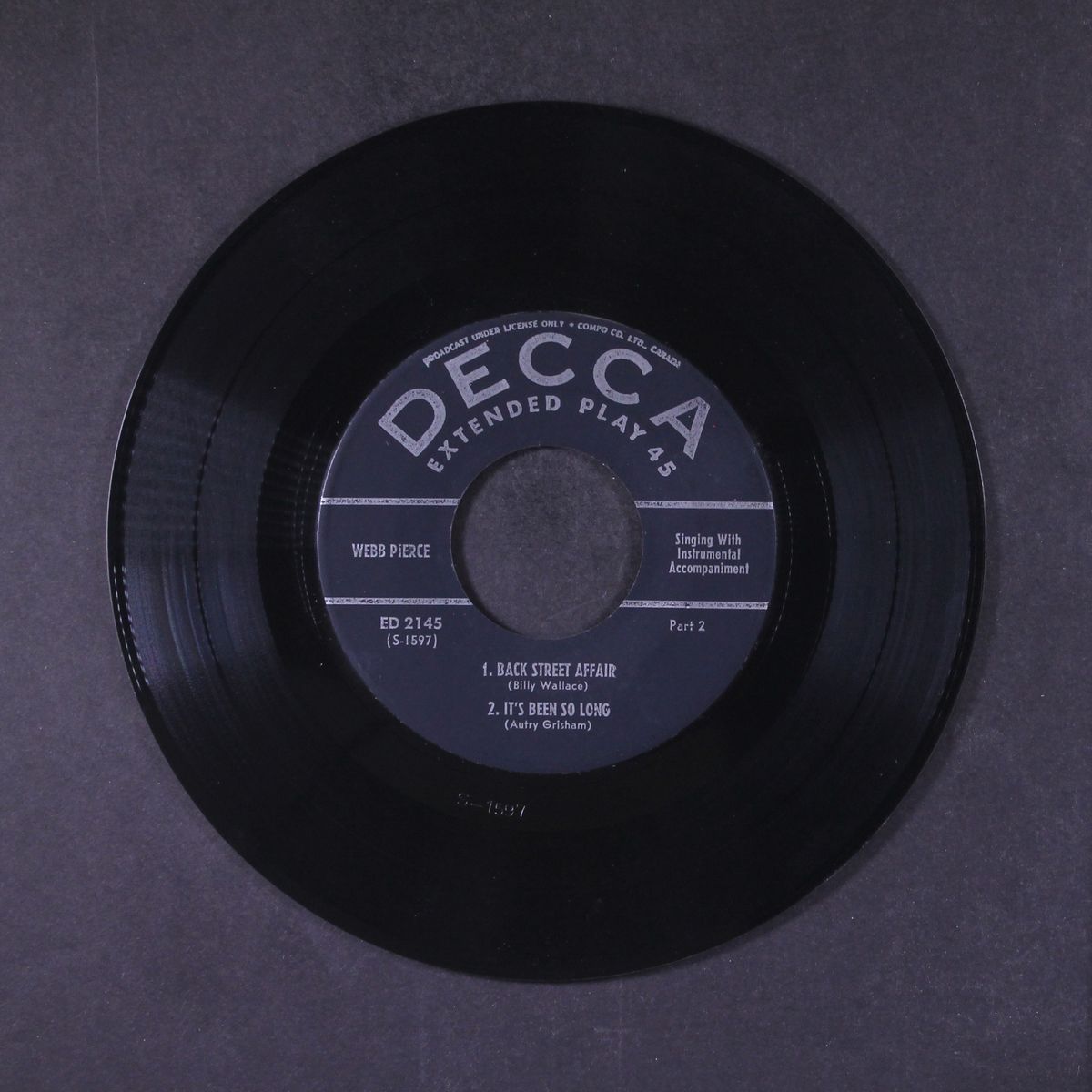 the wondering boy, part 2 by WEBB PIERCE