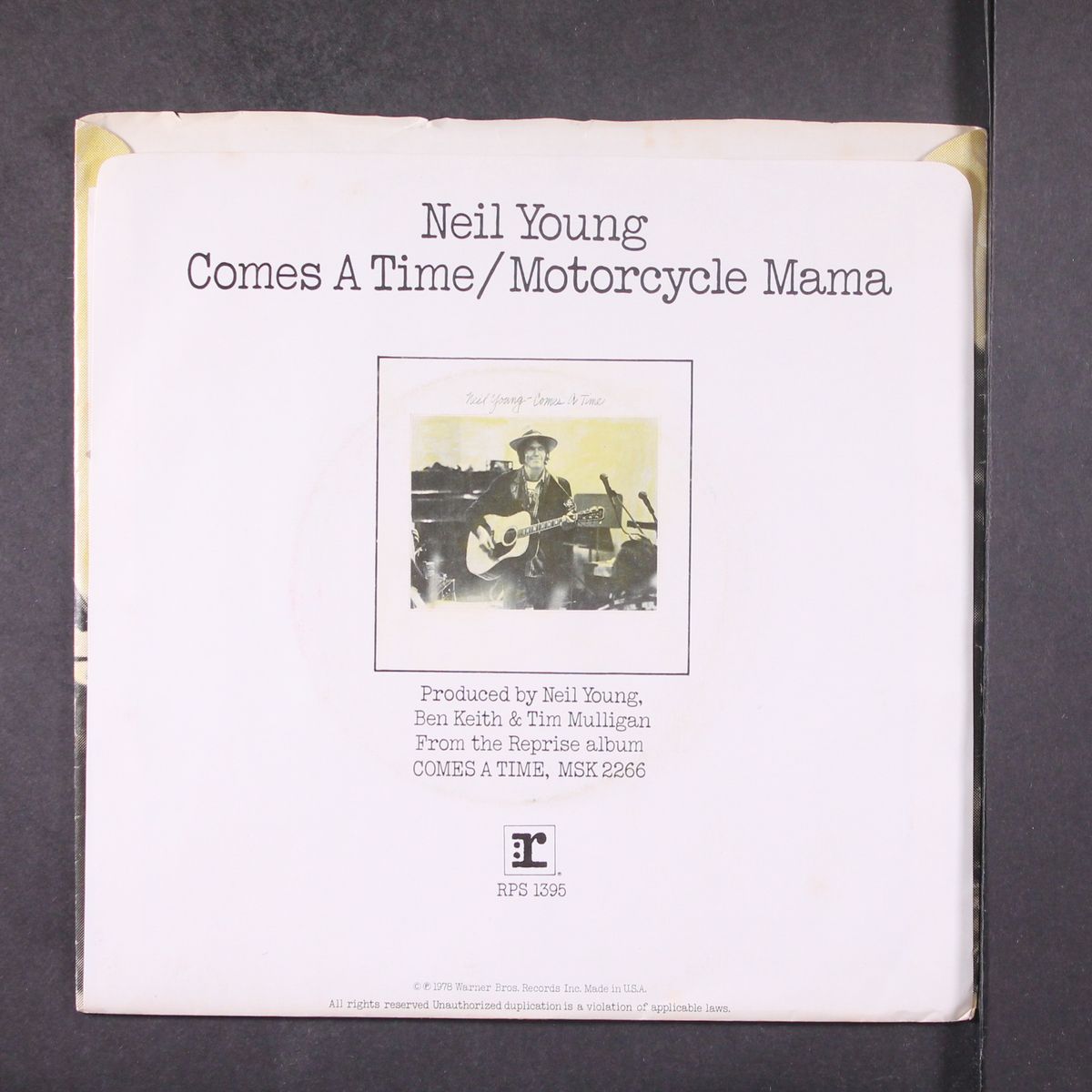 comes a time / motorcycle mama by NEIL YOUNG