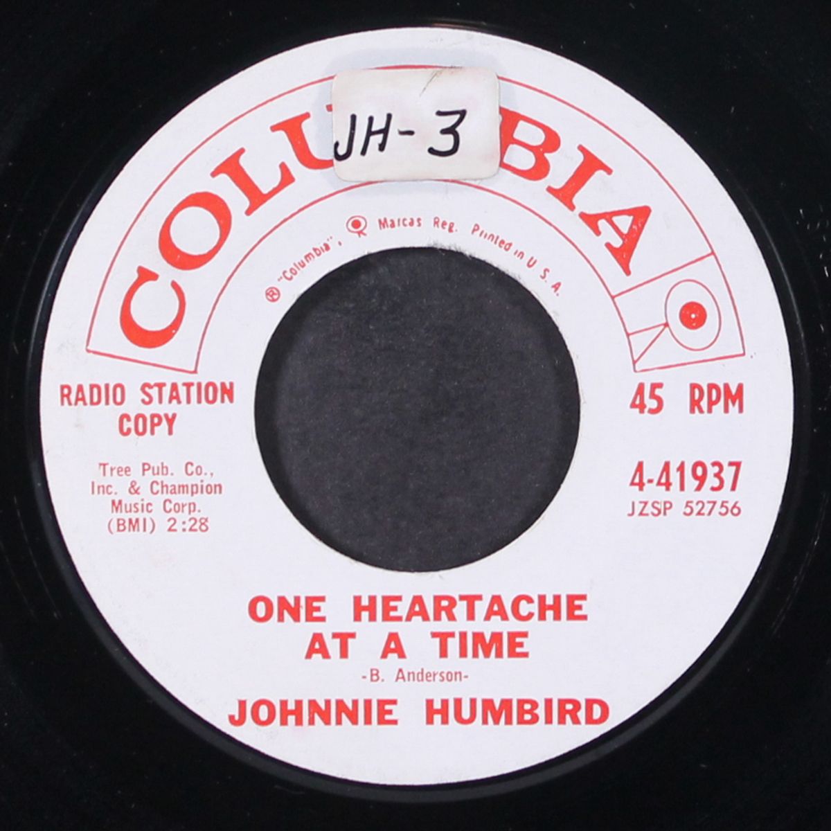 ghost of misery / one heartache at a time by JOHNNIE HUMBIRD