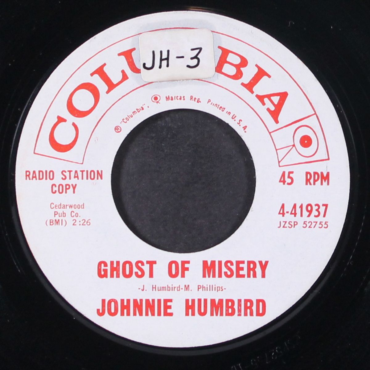 ghost of misery / one heartache at a time by JOHNNIE HUMBIRD