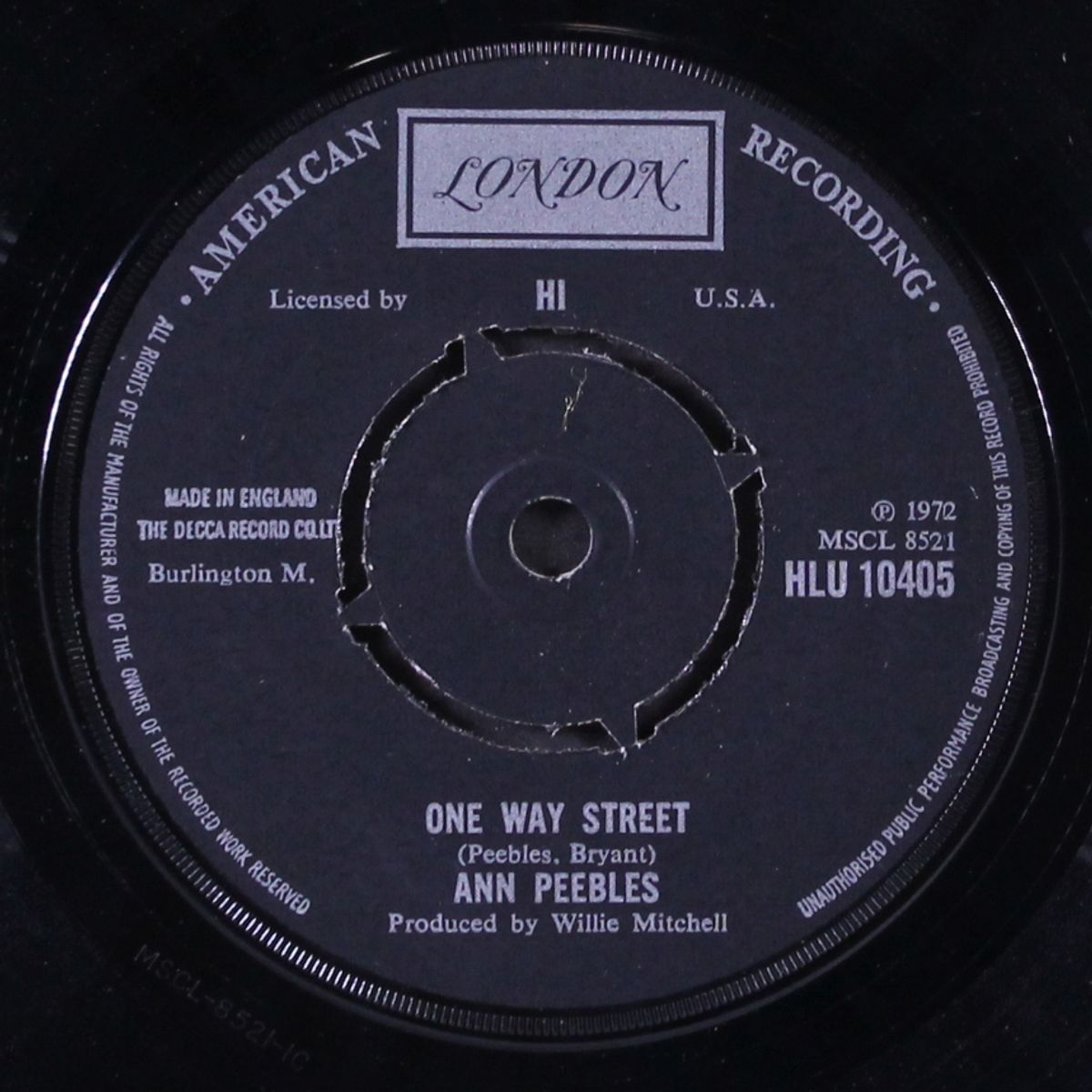 i'm gonna tear your play house down / one way street by ANN PEEBLES
