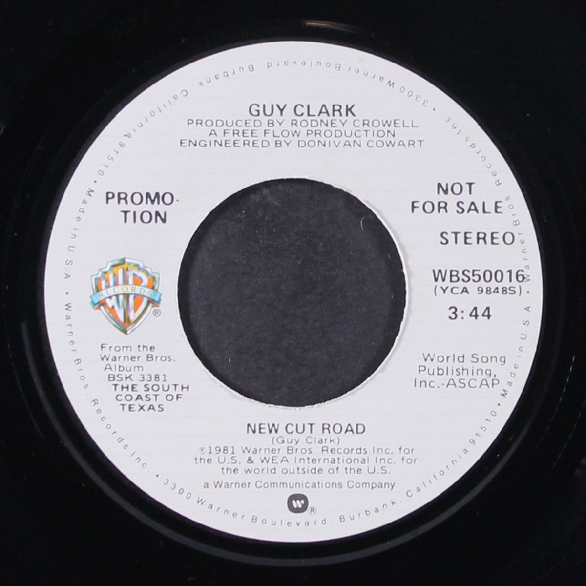 new cut road / south coast of texas by GUY CLARK