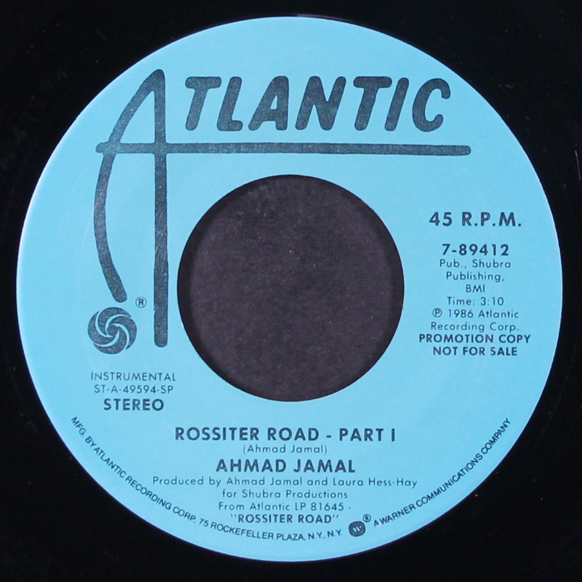 rossiter road, part 1 / same by AHMAD JAMAL