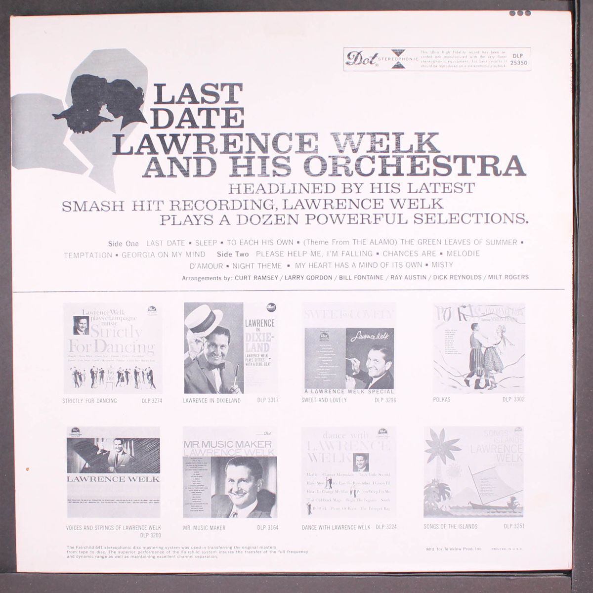 last date by LAWRENCE WELK