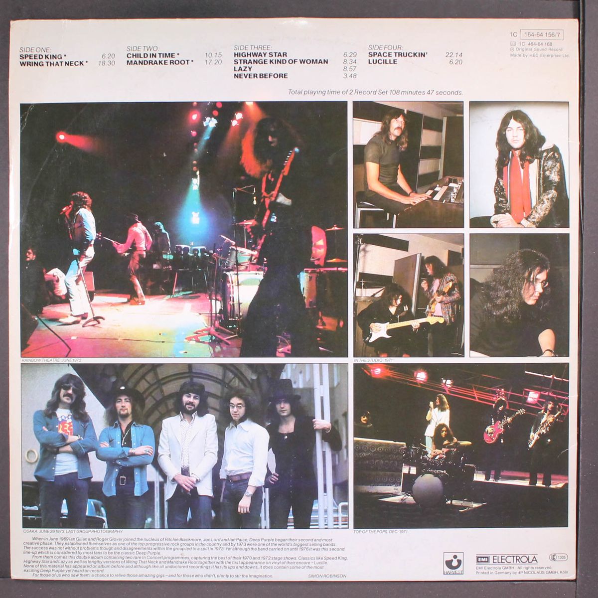 in concert by DEEP PURPLE