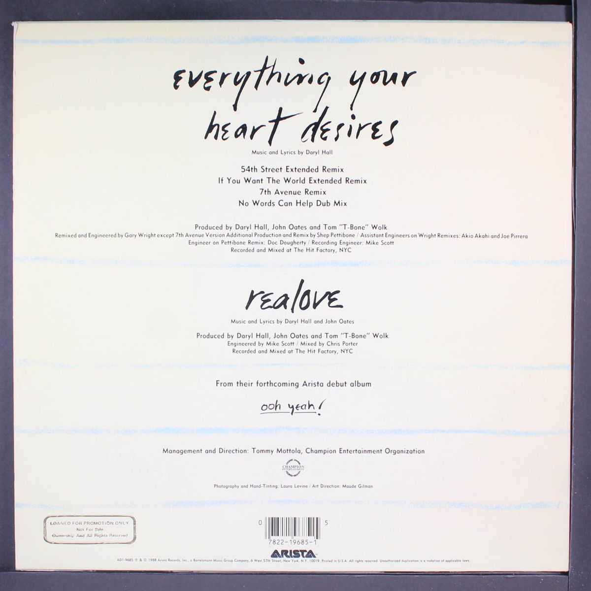 everything your heart desires by HALL & OATES