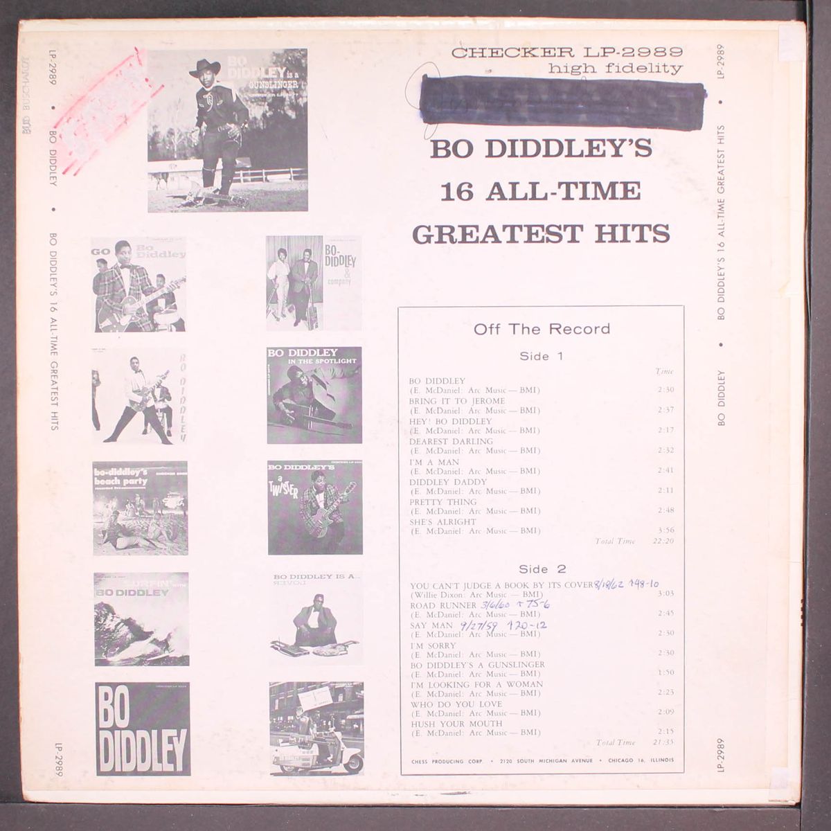 16 all-time greatest hits by BO DIDDLEY