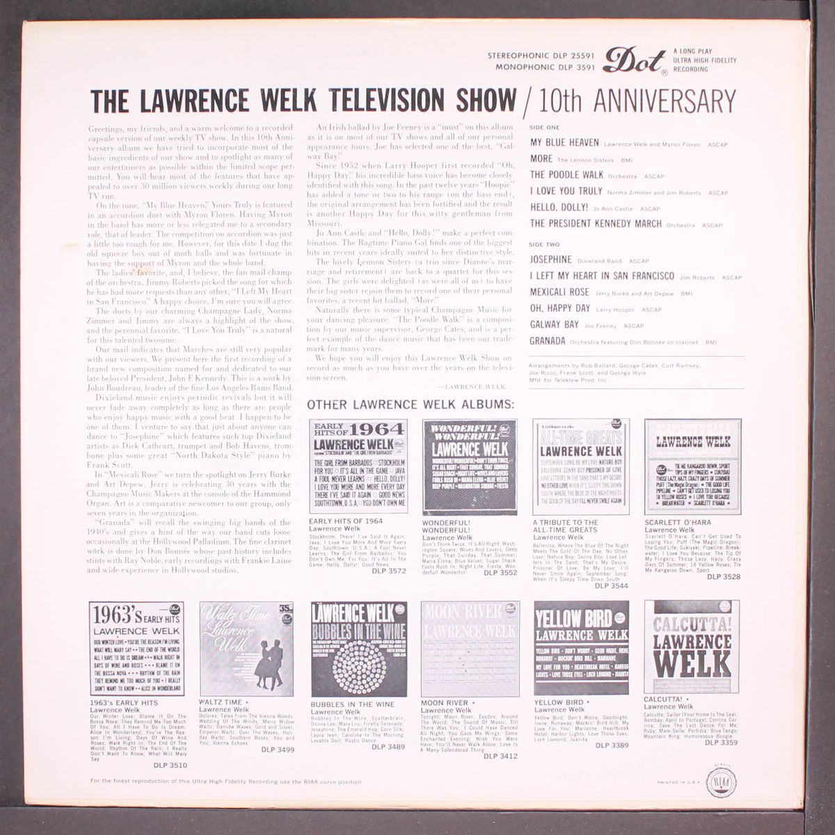 10th anniversary television show by LAWRENCE WELK