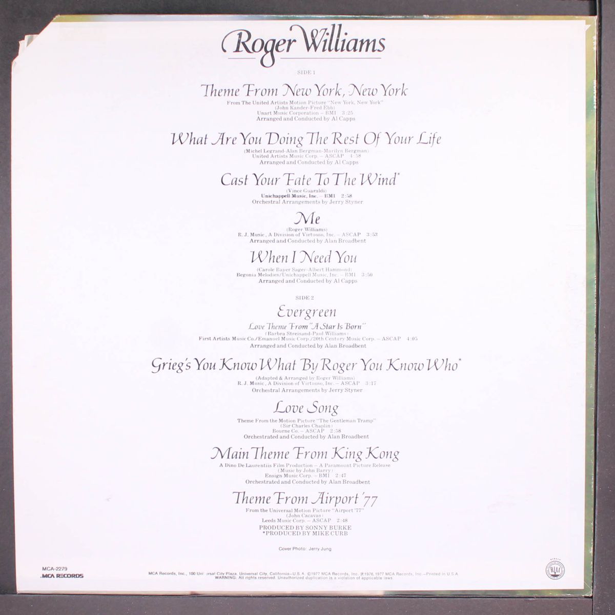 evergreen by ROGER WILLIAMS