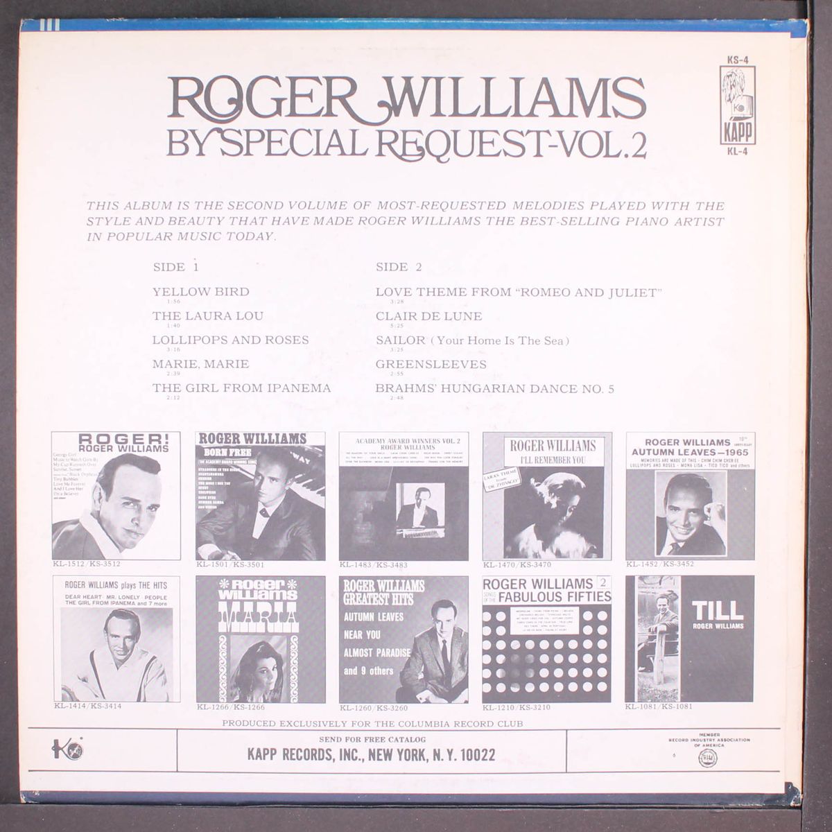 by special request vol. 2 by ROGER WILLIAMS