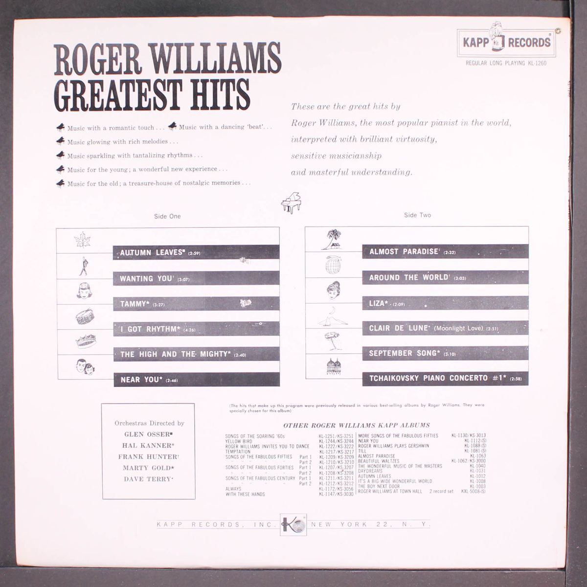 greatest hits by ROGER WILLIAMS
