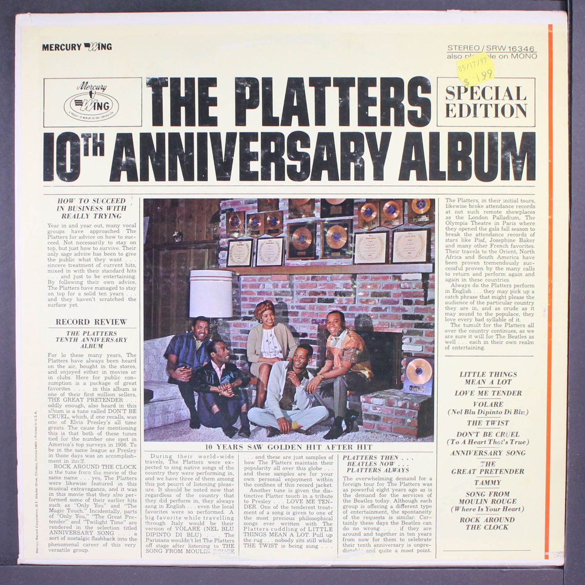 10th anniversary album by PLATTERS