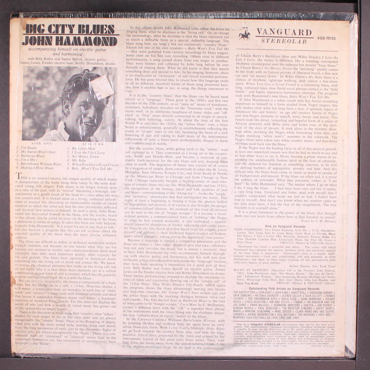 big city blues by JOHN HAMMOND