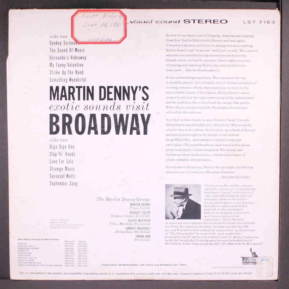 exotic sounds visit broadway by MARTIN DENNY