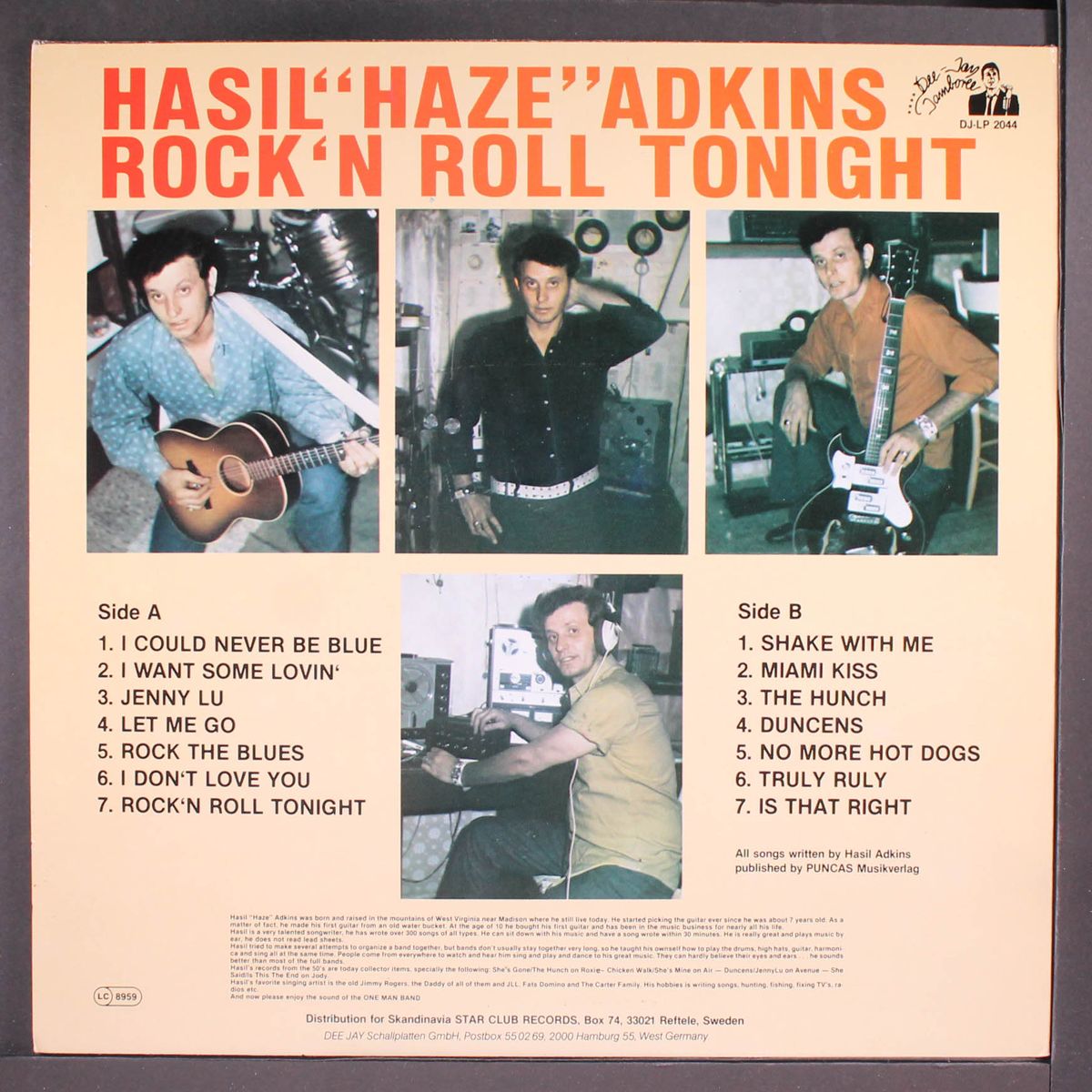 rock'n roll tonight by HASIL 'HAZE' ADKINS