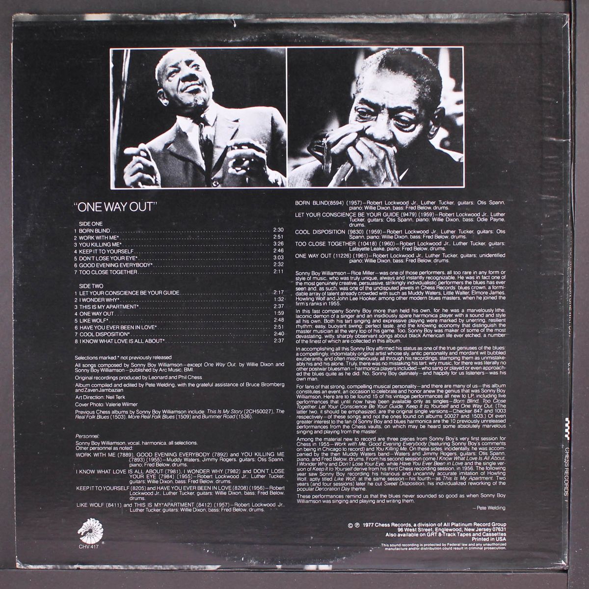 one way out by SONNY BOY WILLIAMSON
