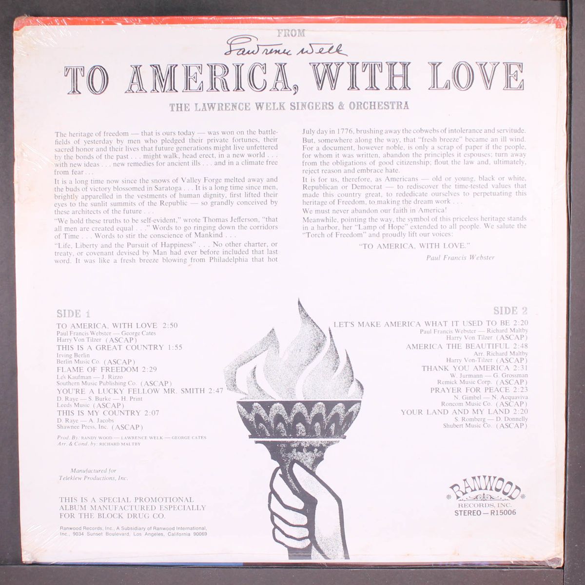 to america with love by LAWRENCE WELK