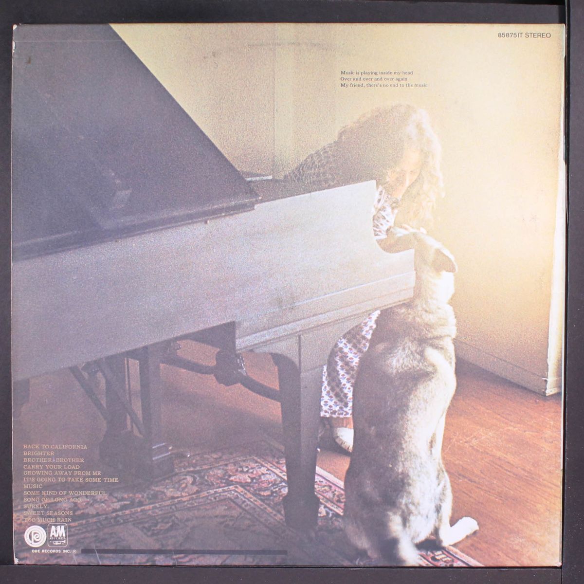 music by CAROLE KING