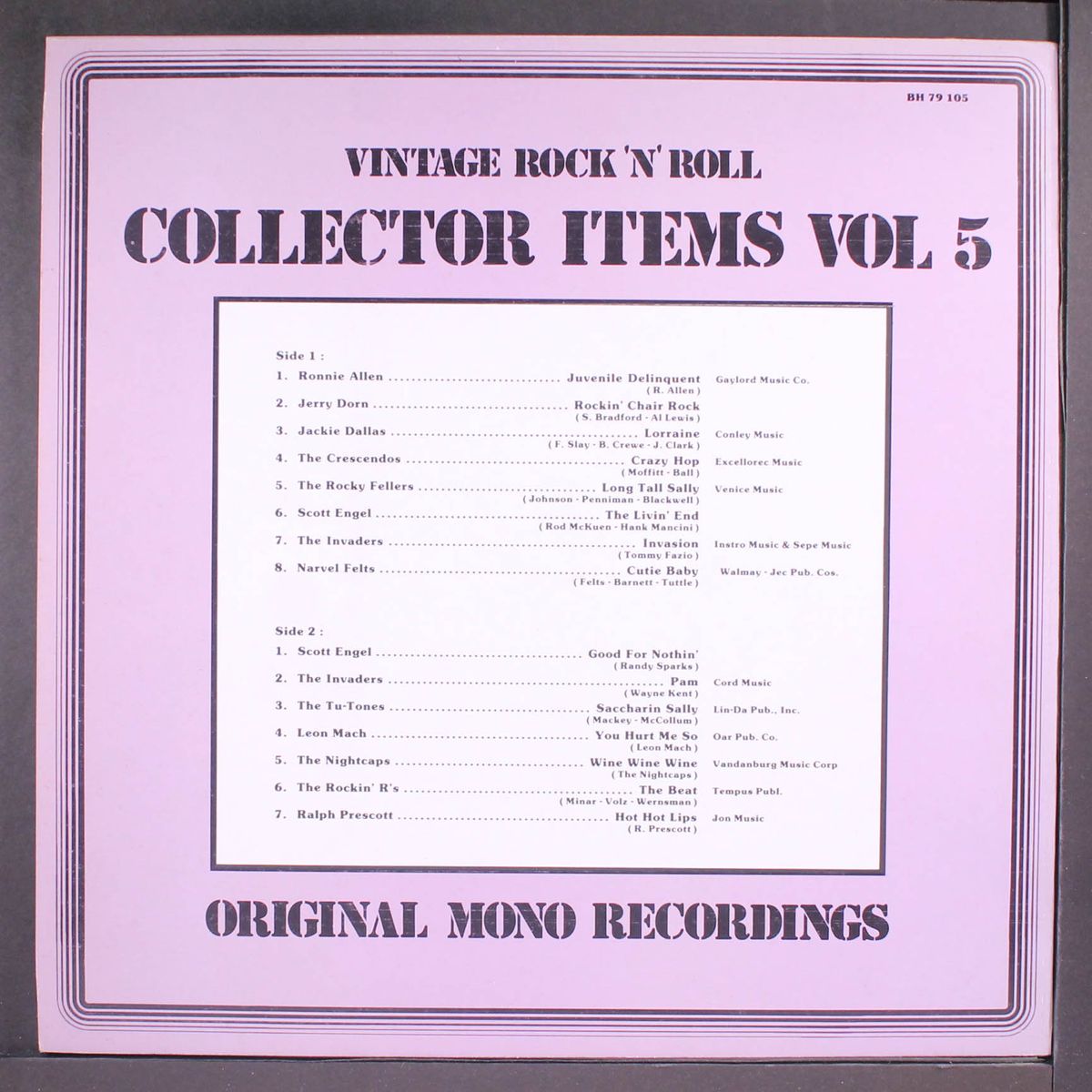vintage rock'n'roll collector items, vol. 5 by VARIOUS