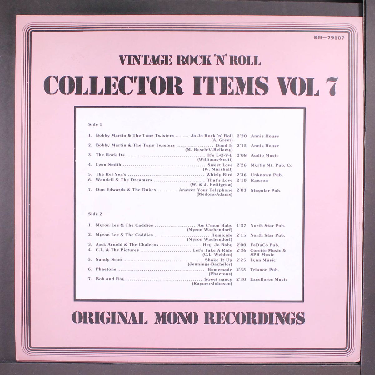 vintage rock'n'roll collector items, vol. 7 by VARIOUS
