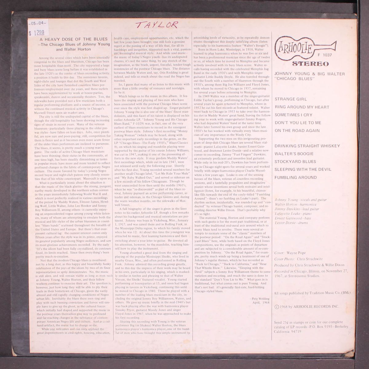 chicago blues by JOHNNY YOUNG & BIG WALTER