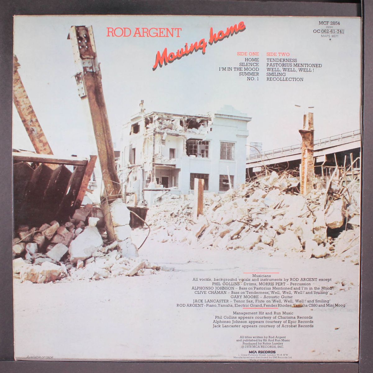 moving home by ROD ARGENT