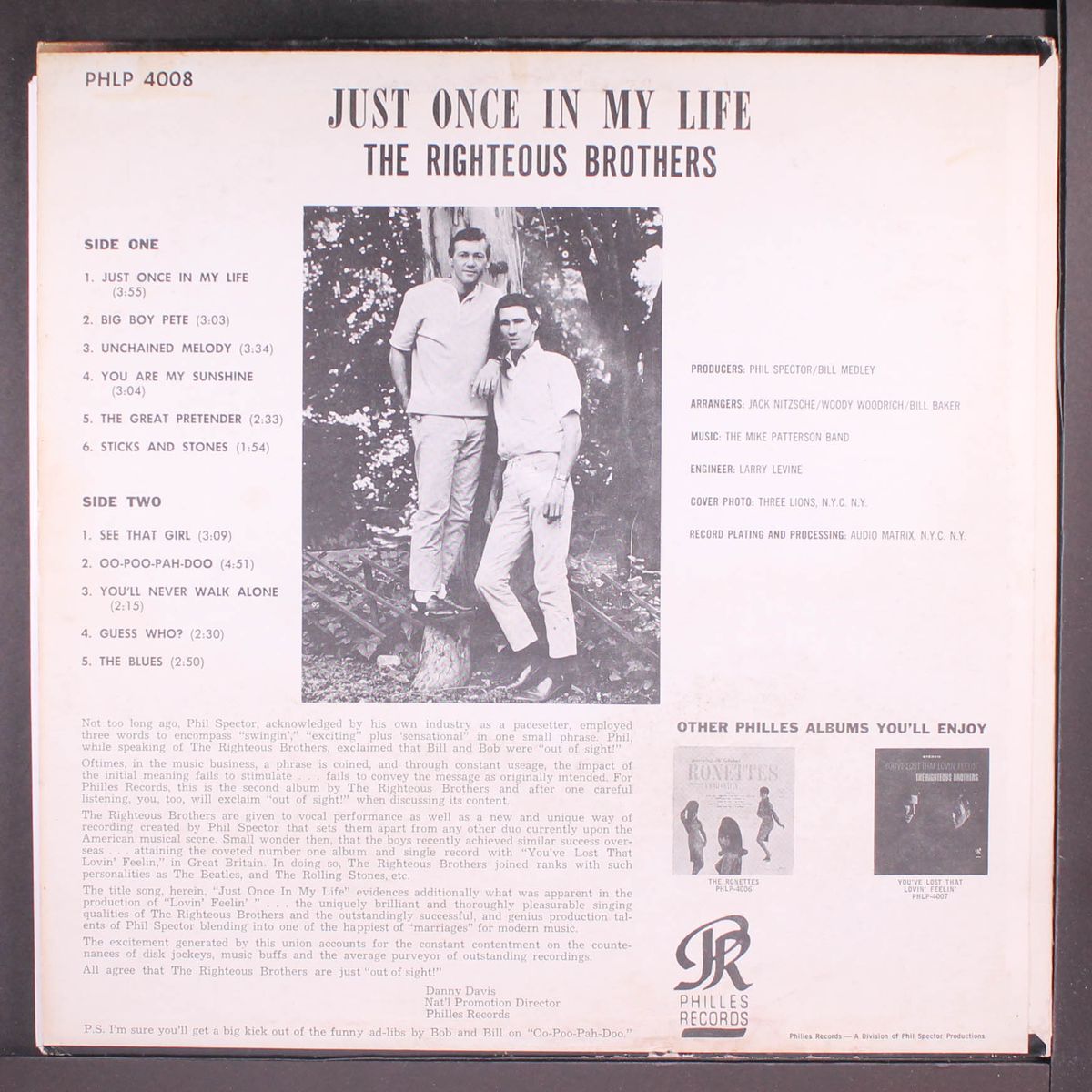 just once in my life by RIGHTEOUS BROTHERS