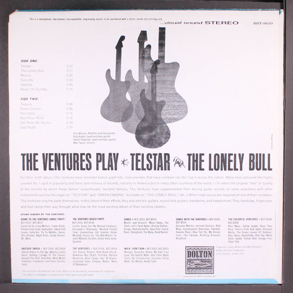 the ventures play telstar by VENTURES