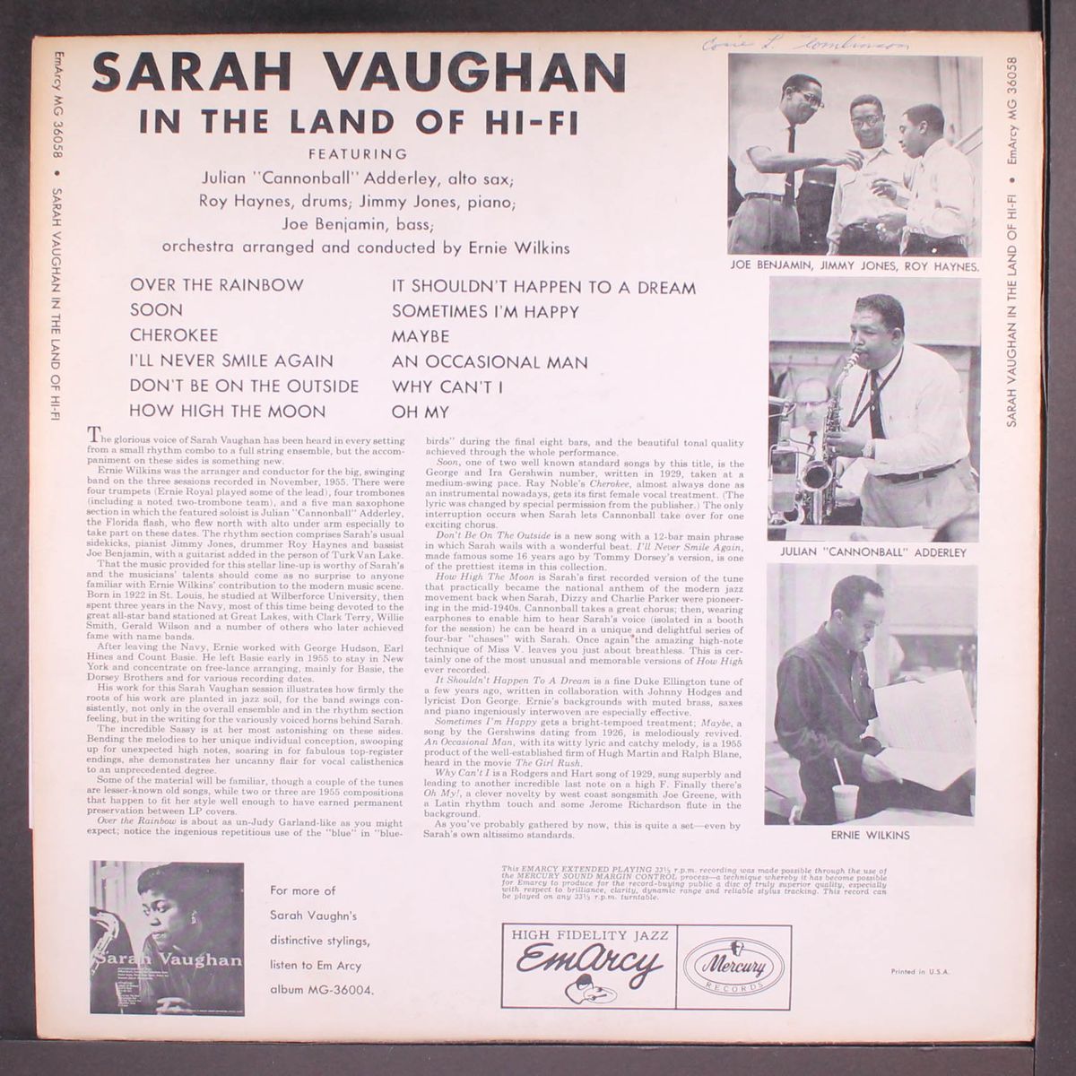 in the land of hi-fi by SARAH VAUGHAN