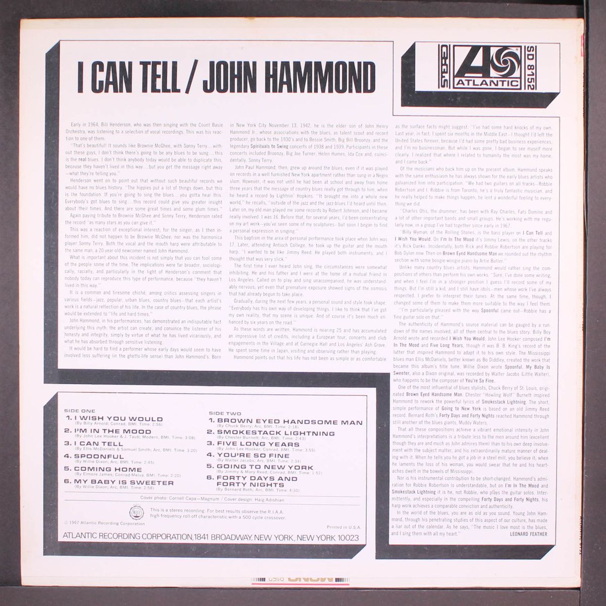 i can tell by JOHN HAMMOND