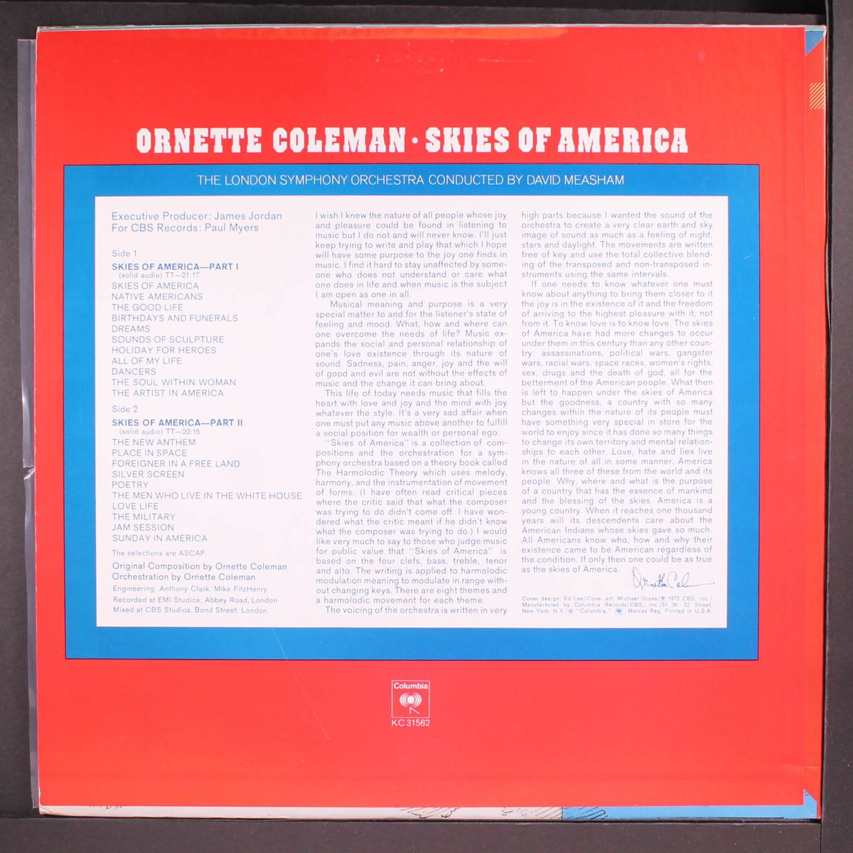 the skies of america by ORNETTE COLEMAN