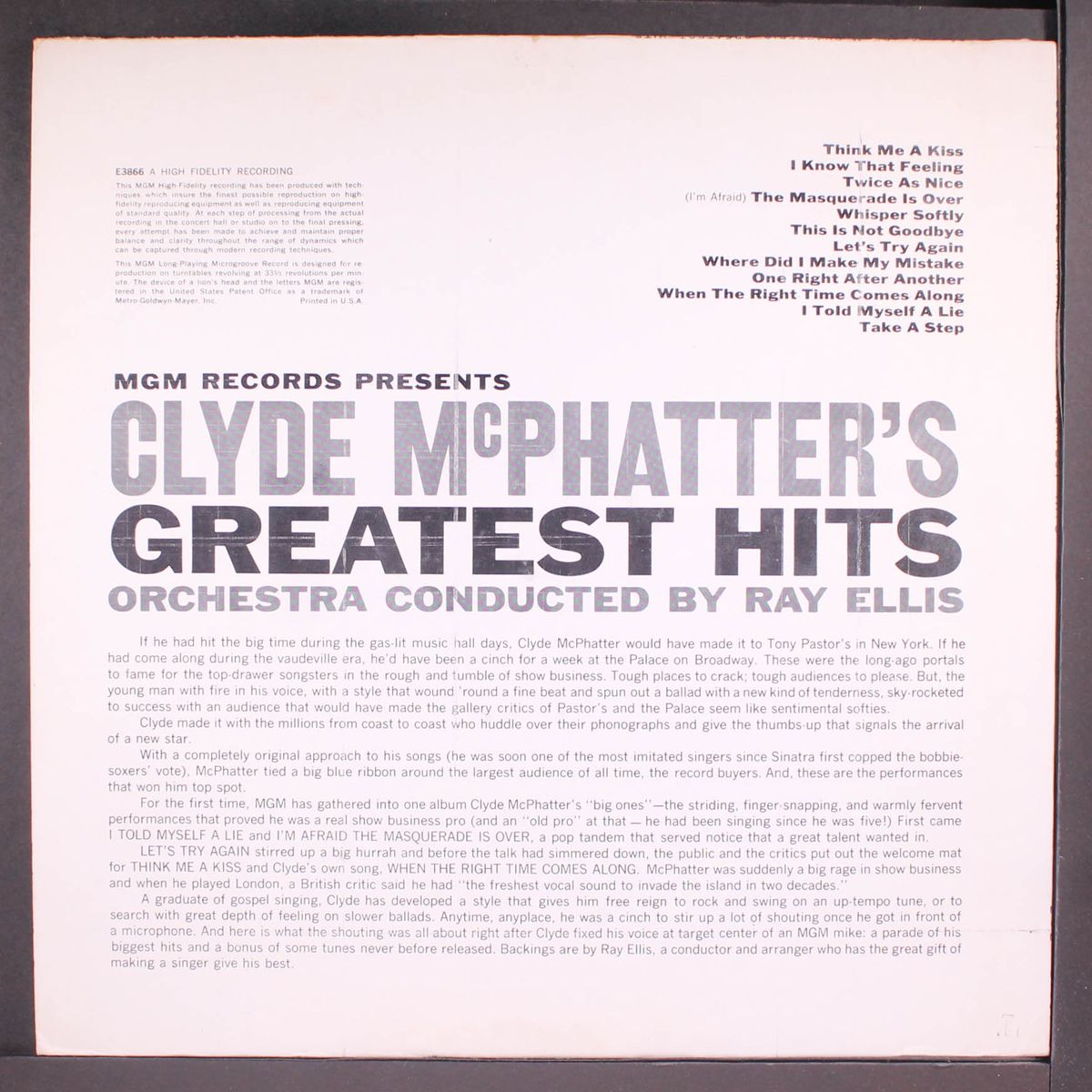 greatest hits by CLYDE MCPHATTER
