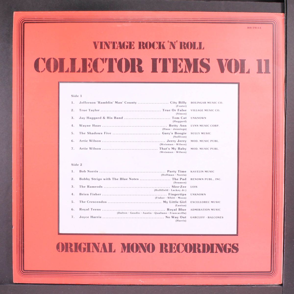 vintage rock'n'roll collector items, vol. 11 by VARIOUS