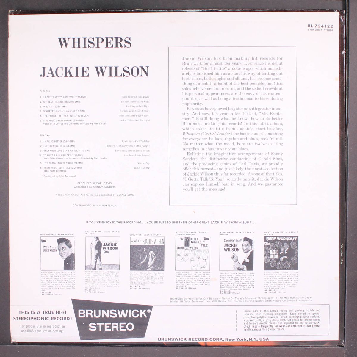 whispers by JACKIE WILSON